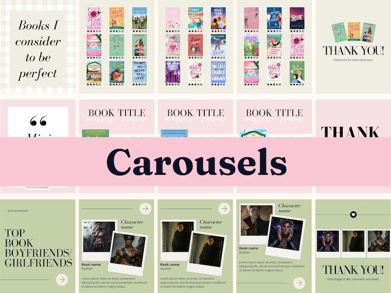 Bookstagram template Instagram for canva | Editable bookstagram post template | Book Lover Social Media Post | Bookish Instagram image 9