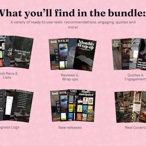 300+ Bookstagram-spoelen | Bewerkbare sjabloon voor bookstagram-rollen | Post op sociale media van boekenliefhebber | Bookish Instagram-sjabloon afbeelding 5