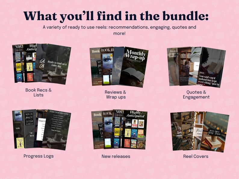 300+ Bookstagram-spoelen | Bewerkbare sjabloon voor bookstagram-rollen | Post op sociale media van boekenliefhebber | Bookish Instagram-sjabloon afbeelding 5