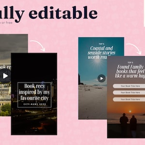 300+ Bookstagram-spoelen | Bewerkbare sjabloon voor bookstagram-rollen | Post op sociale media van boekenliefhebber | Bookish Instagram-sjabloon afbeelding 8