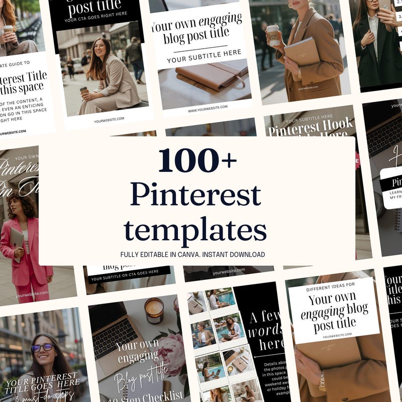 Pinterest Templete Pinterest Template Prompt - Etsy