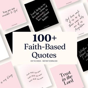 Citations chrétiennes confessionnelles sur Instagram | Citations inspirantes |  Lot de modèles de citations Instagram |  Modèles de toile modifiables