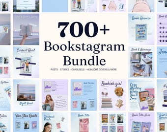 Bookstagram template Instagram for canva | Editable bookstagram post template | Book Lover Social Media Post |  Bookish Instagram