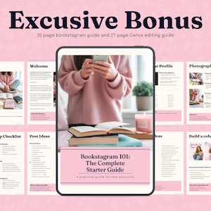 Bookstagram template Instagram for canva | Editable bookstagram post template | Book Lover Social Media Post | Bookish Instagram image 12