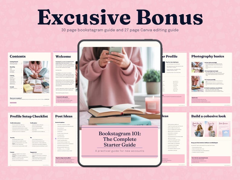 Bookstagram template Instagram for canva | Editable bookstagram post template | Book Lover Social Media Post | Bookish Instagram image 12