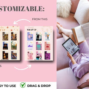 Bookstagram template Instagram for canva | Editable bookstagram post template | Book Lover Social Media Post | Bookish Instagram image 6