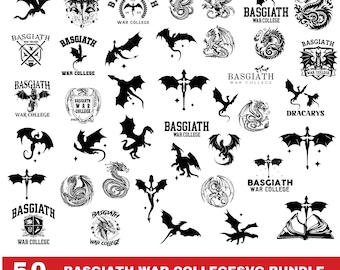 Bundle Basgiath War College SVG PNG,Basgiath War College Svg,Fourth Wing Bundle Svg,War College svg,Dragon Svg,Iron Flame And Onyx Storm Svg