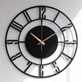 Silent Metal Wall Clock with Numbers, Large Wall Clock, Modern Wall Clock, Clocks for Wall, Mid Century Clock, Unique Clock, Wanduhr,Horloge