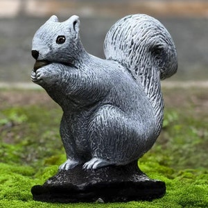 Beton Eichhörnchen Skulptur Garten Eichhörnchen Figur Outdoor Wald Statue Yard Verzierung Tierdekoration Eichhörnchen Liebhaber Geschenk Yard Art