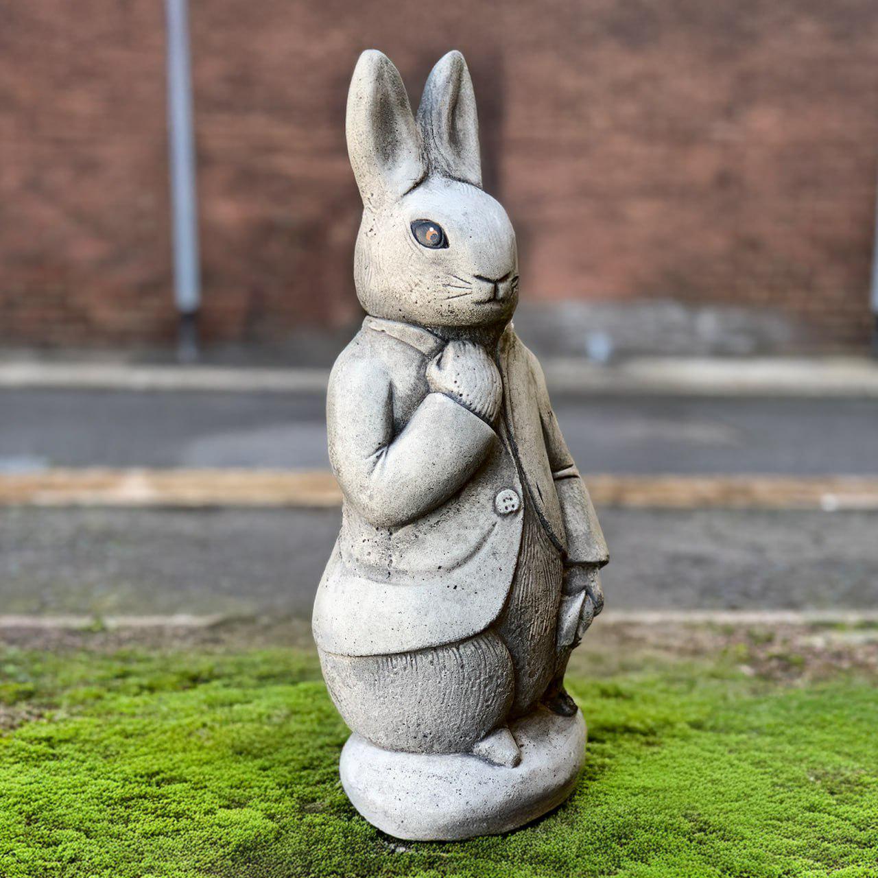Peter Rabbit 2 Cement Rabbit Outdoor Peter Rabbit Figurine Concrete Rabbit Statue Stone Animal ...
