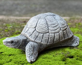 屋外用亀の彫刻 コンクリート製の亀の置物 石の動物の彫像 庭や家の 