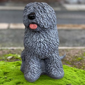 Amazing english old dog sculpture Concrete dog figurine Stone pet statue Animal decoration Memorial dog ornament Garden decor Handmade dog