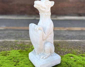 Gargoyle Wächter Statue Zement Gothic Kreatur Figur Stein Gargoyle Skulptur Handmade Fantasy Verzierung Im Freien Mythisches Dekorationsgeschenk