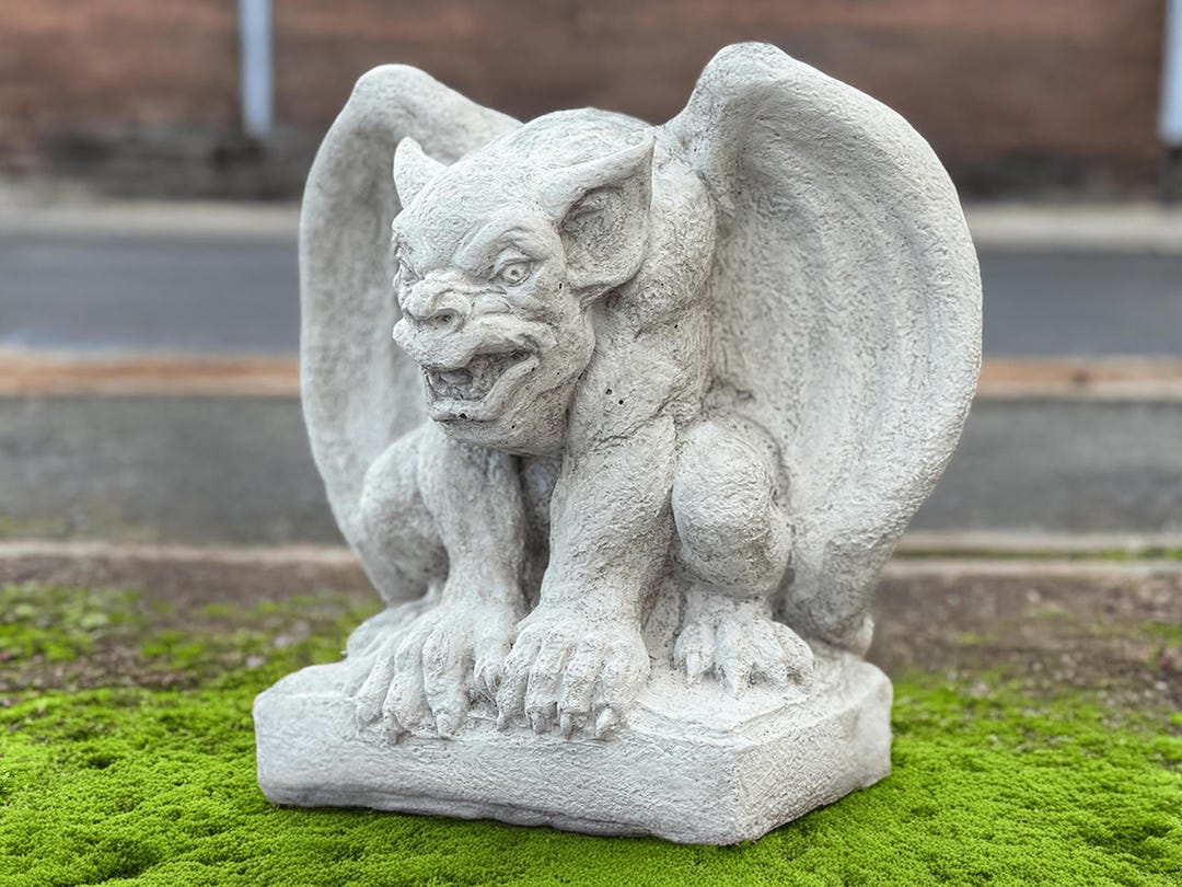Large Gargoyle Statue Concrete Home Demon Sculpture Stone Guardian ...