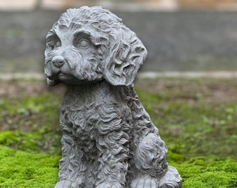 犬彫刻付き コンクリート 陶器 オーナメント 楽天市場】ガーデニング オーナメント 犬 いぬ イヌ SM20 コッカ