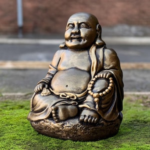 Large Buddha sculpture Meditation Buddha statue Concrete Japanese figurine Sitting Buddha ornament Japanese decoration Lover gift Yard art