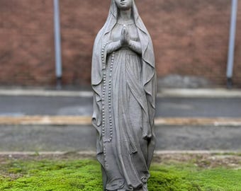 聖母子像 マリア様の母像 宗教的 重厚 石像 聖母マリア 小さい - Etsy 日本