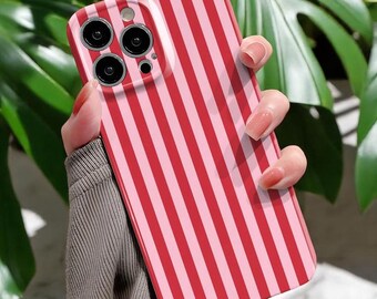 Reezaddin Blue And White Striped Phone Case For IPhone 15