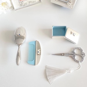 Personligt presentset för nyfödd, krona-minnesask dopgåva