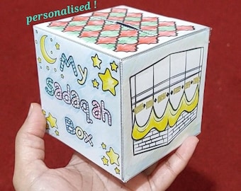 DIY Mosque Sadaqah Box: Ramadan Craft & Coloring Activity (PDF Download)