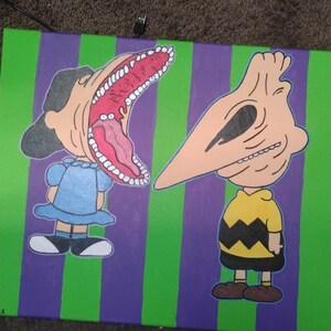 Beetlejuice and Charlie Brown mashup