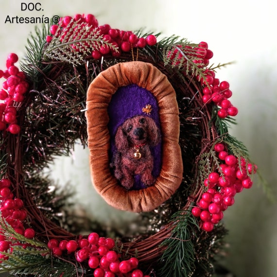 Adorno.HomeOrnament.DocArtesania.Needlefelting.AdornoArbolNavidad.ChristmasTreeOrnament.Ornament.Miniatura.Miniature.Dollhouse.CasaDeMuñecas