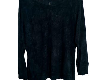Organic cotton sweater top womens handmade slow fashion garments ecological sustainable sweater sweatshirts made in Europe earthy black eco