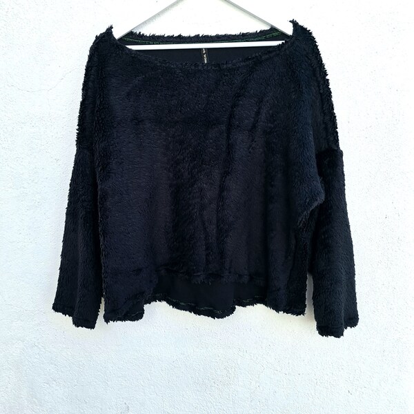 Grunge 'Sky' Black Autumn Knitted Sweater