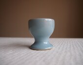 Blue Denby egg cup vintage stoneware ceramic England