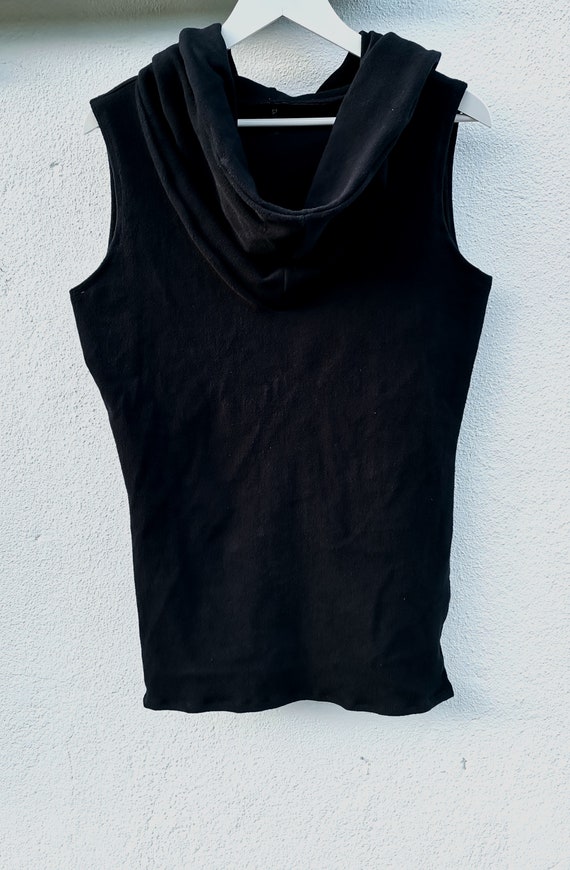 Anjuna top col bénitier gilet débardeur rouge cramoisi molleton de