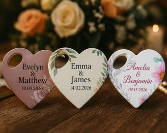 Bottle opener Wedding favors for guests in bulk, heart shape Wedding Magnet, Save the date magnets, personalised wedding favours, Gift