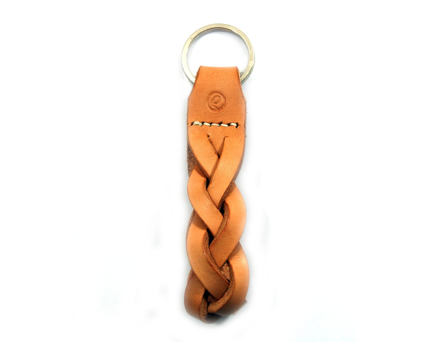 Handmade Braided Leather Keychain Leather Key Fob Etsy