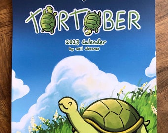Tortober 2023 Tortoise Wall Calendar by Neil Slorance A4