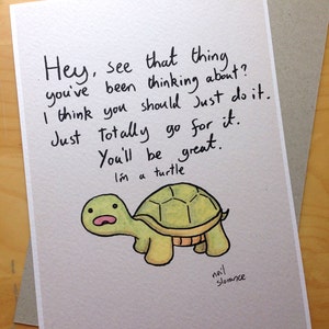 Turtle Advice A4/A5 Digital Print image 2