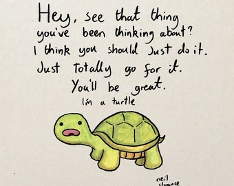 Turtle Advice A4/A5 Digital Print