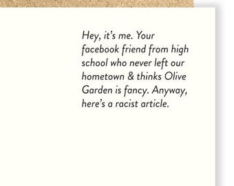 Facebook Friend Card