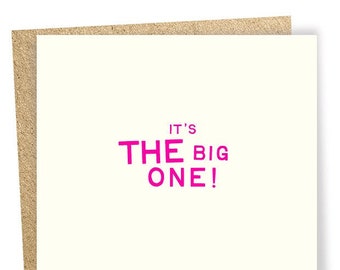 Big One Card