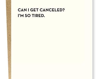So Tired Card