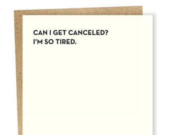 So Tired Card