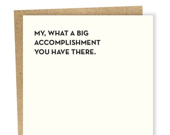 Accomplishment Card