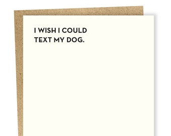 Dog Text Card