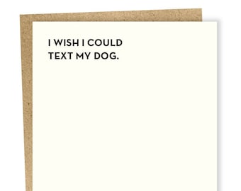 Dog Text Card