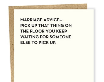 Marriage Advice Card