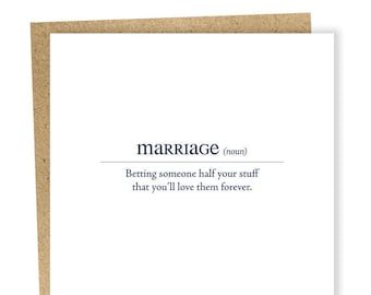 Marriage Definition Card