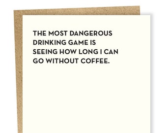 Drinking Game Card