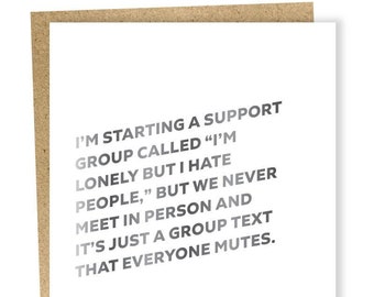 Support Group Card