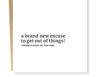 New Excuse Card