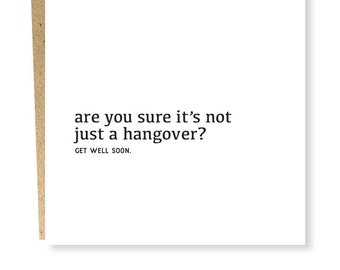 Hangover Card