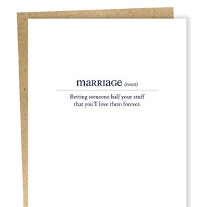 Marriage Definition Card