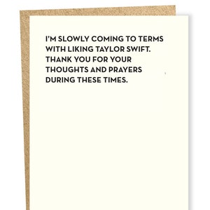Thoughts and Prayers Card